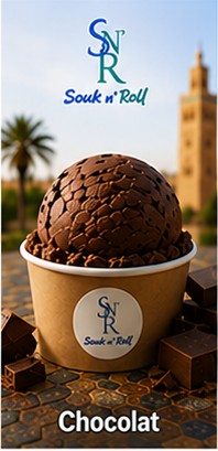 Glace artisanale Chocolat &mdash; Souk n' Roll, glacier &agrave; Marrakech