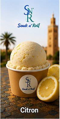 Glace artisanale Citron &mdash; Souk n' Roll, glacier &agrave; Marrakech