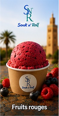 Glace artisanale Fruits rouges &mdash; Souk n' Roll, glacier &agrave; Marrakech