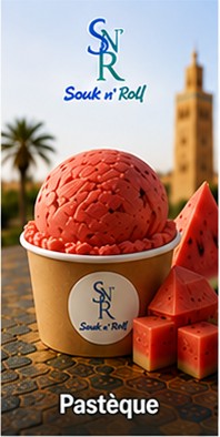 Glace artisanale Pasteque &mdash; Souk n' Roll, glacier &agrave; Marrakech