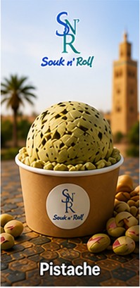 Glace artisanale Pistache &mdash; Souk n' Roll, glacier &agrave; Marrakech
