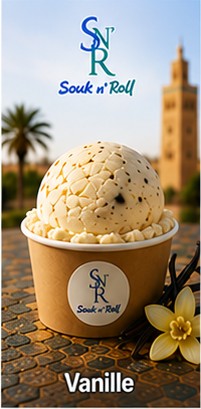 Glace artisanale Vanille &mdash; Souk n' Roll, glacier &agrave; Marrakech